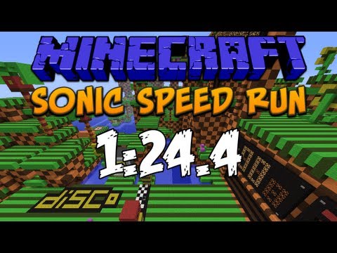 Minecraft: Sonic Speed Run [1:24.4]