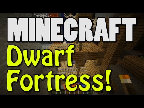 Minecraft - Dwarf Fortress Map Seed, Nobbie's Medieval Pack, Mindcrack, 1.4 Survival