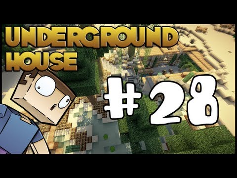 Minecraft Lets Build HD: Underground House - Part 28