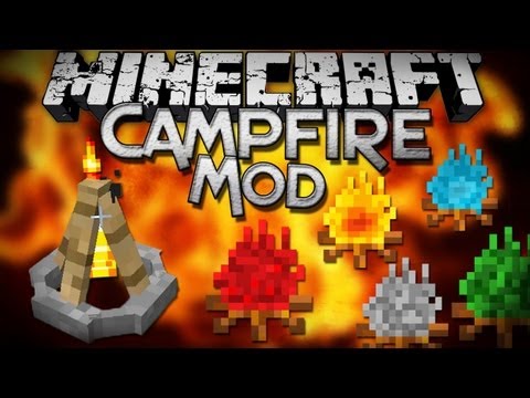 Minecraft Mod Showcase: Campfire Mod - Cook Faster and Stay Warm!