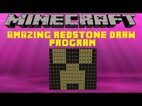 #MINECRAFT 1.4 AMAZING Redstone Draw Program w/ DOWNLOAD