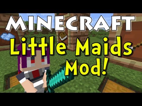 Minecraft LittleMaidMob Mod (Maid NPCs to the Rescue!)