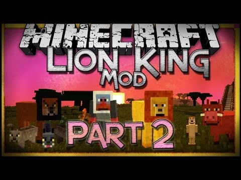 Minecraft Mod Showcase: Lion King Mod Part 2 - Mobs, Grinding, and Enchanting!