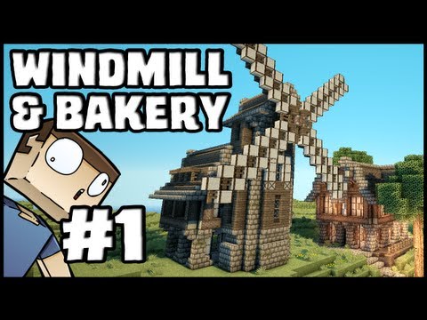 Minecraft Lets Build: Windmill & Bakery - Part 1