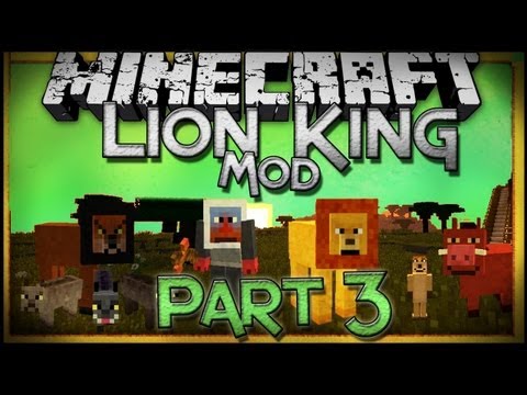 Minecraft Mod Showcase: Lion King Mod Part 3 - Timone & Pumba, Outlands, and The Upendi!