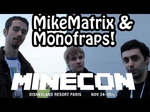 Voxelbox coders MikeMatrix & Monofraps! Minecon 2012 Disneyland Paris