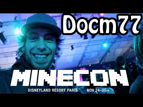 Docm77 says hi! Minecon 2012 Disneyland Paris