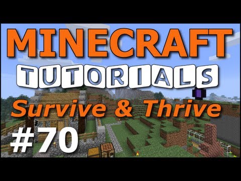 Minecraft Tutorials - E70 Ranch and Saddle (Survive and Thrive Season 4)