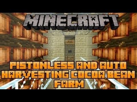 Minecraft 1.4.6 Semi-Auto Cocoa Bean Farm ( without pistons)