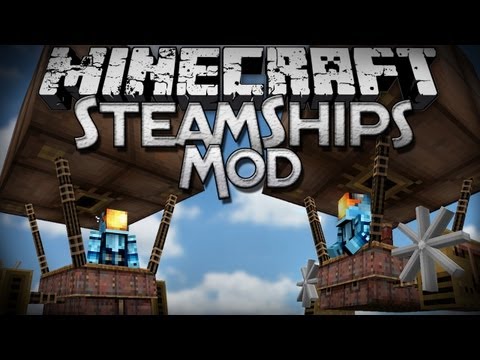 Minecraft Mod Showcase: Steamships Mod - Steampunk Airships!