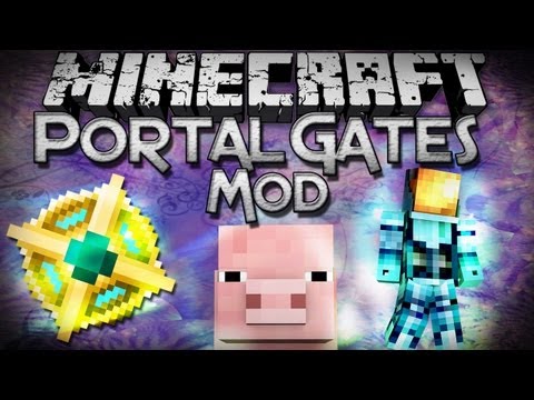 Minecraft Mod Showcase: Portal Gates Mod - Create Waypoints!