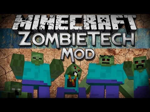 Minecraft Mod Showcase: ZombieTech Mod - 5 New Types of Zombies!