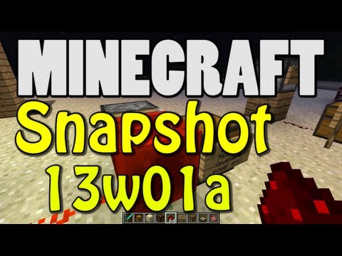 Minecraft Snapshot 13w01a (SOLAR PANELS! HOPPER BLOCK! TRAPPED CHESTS! and MORE!)