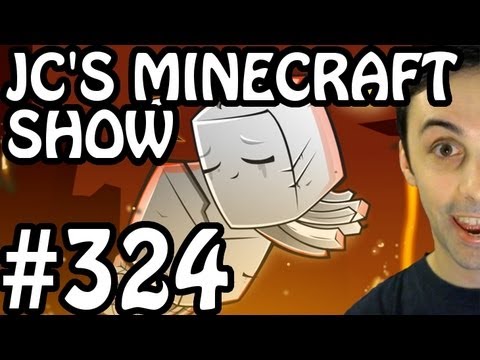 JC'S MINECRAFT SHOW 04/01/13 (324) - Hoppers & redstone stuff! Skies of Aurora! Trickshots!?