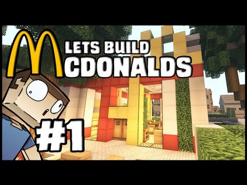 Minecraft Lets Build: McDonalds - Part 1