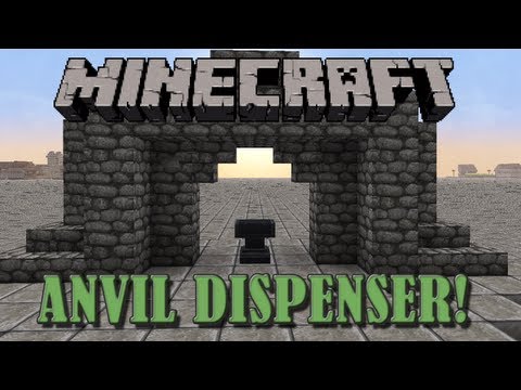 Simple Anvil Dispenser - Minecraft Tutorial