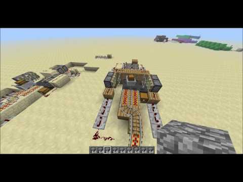 Empting a minecart at 4x speed