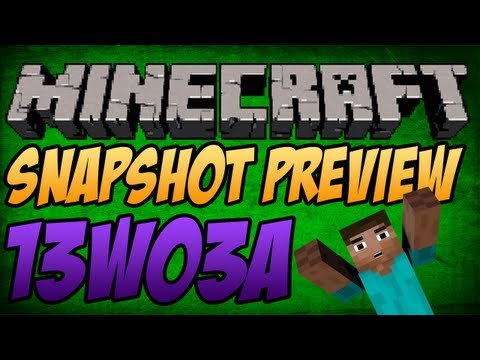 Minecraft 13w03a Snapshot Feature Showcase