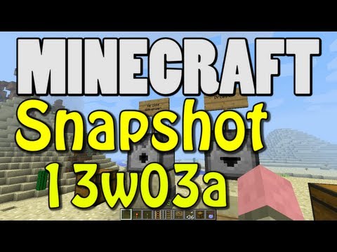 Minecraft 1.5 Snapshot 13w03a (Minecart Hopper, Dropper, Tougher Mobs!)