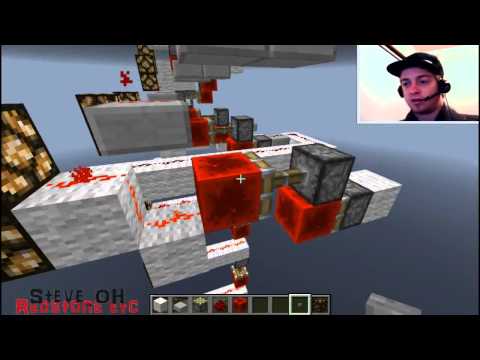 Minecraft: 1 Wide INSTANT UP & Down vertical redstone