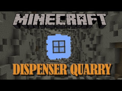 Minecraft Dispenser Quarry (No Mods) - Snapshot 13w04a