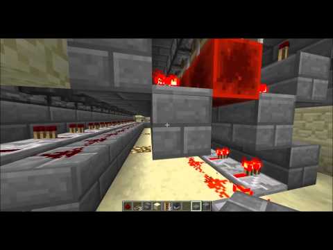 15 Destination Minecart Station with Automatic Cart Request, Launching and Recycling