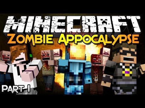 Minecraft: Zombie Appocalypse - Part 1 w/ SkyDoesMinecraft & Deadlox!