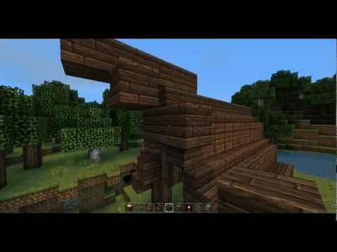 Minecraft House Tutorial - Small Viking House