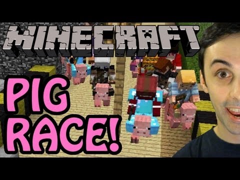 MINECRAFT PIG RACE! - jcvsmc.com server January 2013