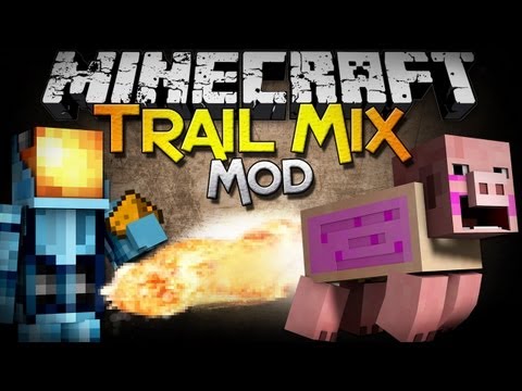 Minecraft Mod Showcase: Trail Mix Mod - Ride, Launch, and EXPLODE Pigs!