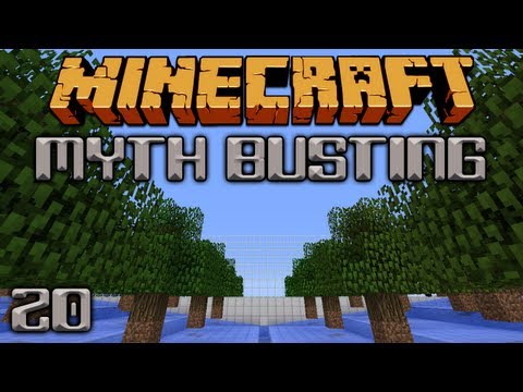 Minecraft Myth Busting 20 Breaking & Decaying Leaves