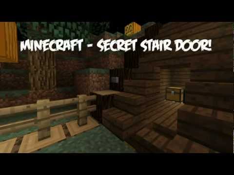 Minecraft: Secret Piston Stair Door Tutorial