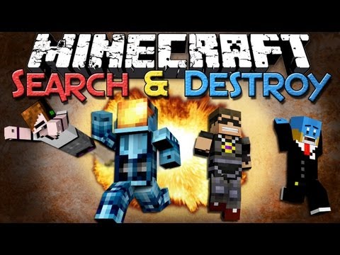 Minecraft: Search & Destroy Mini-game w/ SkyDoesMinecraft, Deadlox, and HuskyMudkipz!