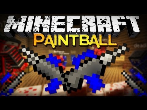 Minecraft: Paintball Mod w/ Youtubers - Explode Their Base!