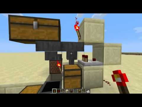 Minecraft 1.5 Tutorial -- Simple Shop with hoppers