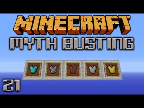 Minecraft Myth Busting 21 Armour Durability Damage