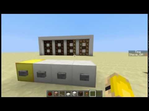 Minecraft: 7 Wireless Segment Display with Command Blocks