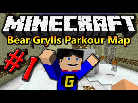 Minecraft: Bear Grylls Parkour Part 1 (Minecraft Parkour Map)