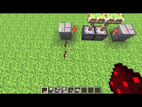 Minecraft Tutorial: Simple Creeper Piston Door