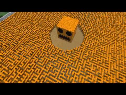 The Giant Minecraft Pumpkin Maze!