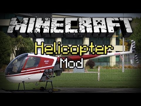 Minecraft: THX Helicopter Mod - Fly Around In Minecraft!