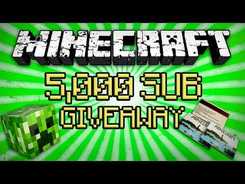 Minecraft 5000 Subscriber GIVEAWAY - Winners♥