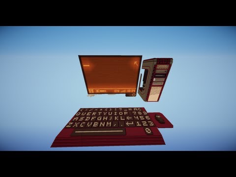 Minecraft - Interactive Redstone Computer W/ a Calculator & more