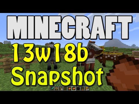 Minecraft Snapshot 13w18b (MORE CHESTS! HAY BALE! COAL BLOCK!)