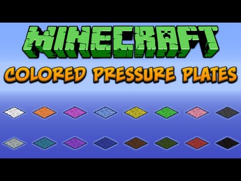 Minecraft: Colored Pressure Plates Tutorial