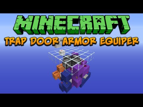 Minecraft: Trap Door Armor Equiper Tutorial
