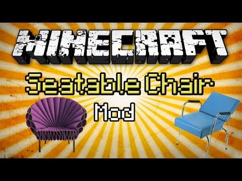 Minecraft: Seatable Chairs Mod - Sitting In Minecraft!!