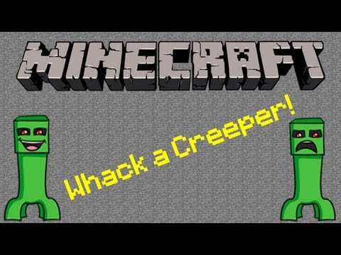 Whack a Creeper - Minecraft Inspired Flash game