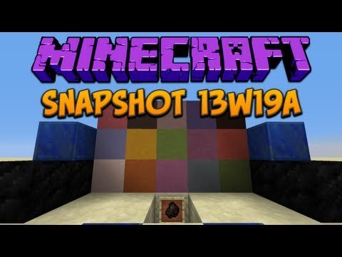Minecraft: 13w19a Stained Clay! 16 New Colored Blocks