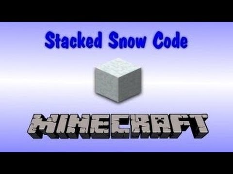 Minecraft: Using Stacked Snow as a Secret Code